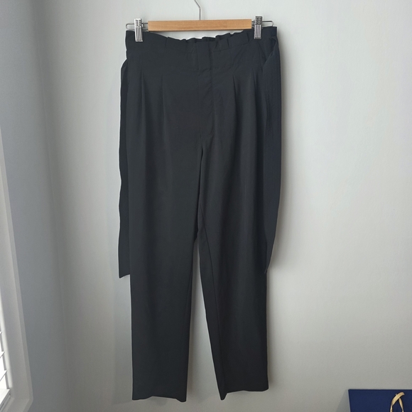 Athleta Skyline Pant II Black Lifestyle Tie-Waist Pants Sz 4 - Picture 2 of 13